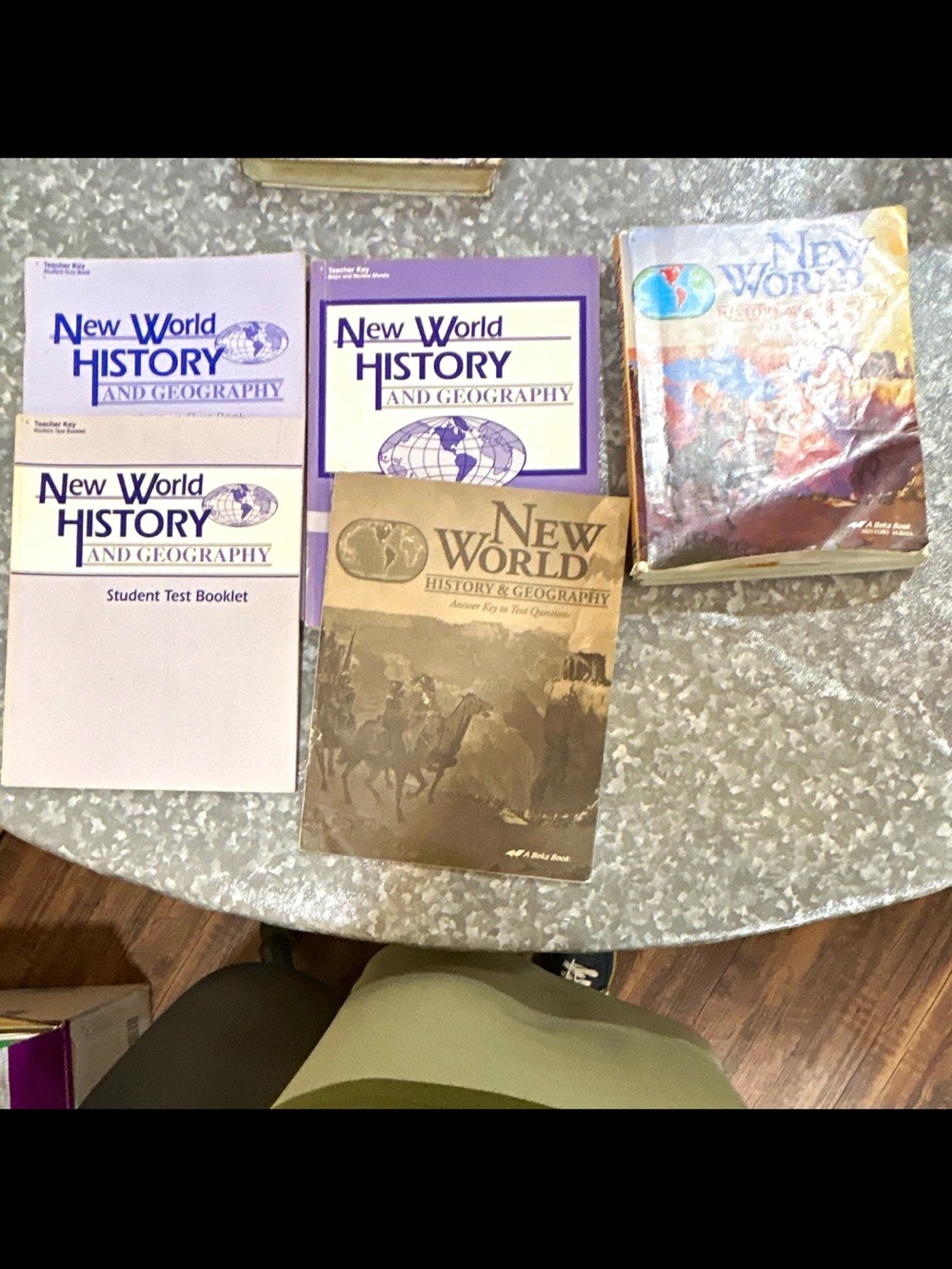 New World History and Geography Textbook Set - Purple & Brown Covers
